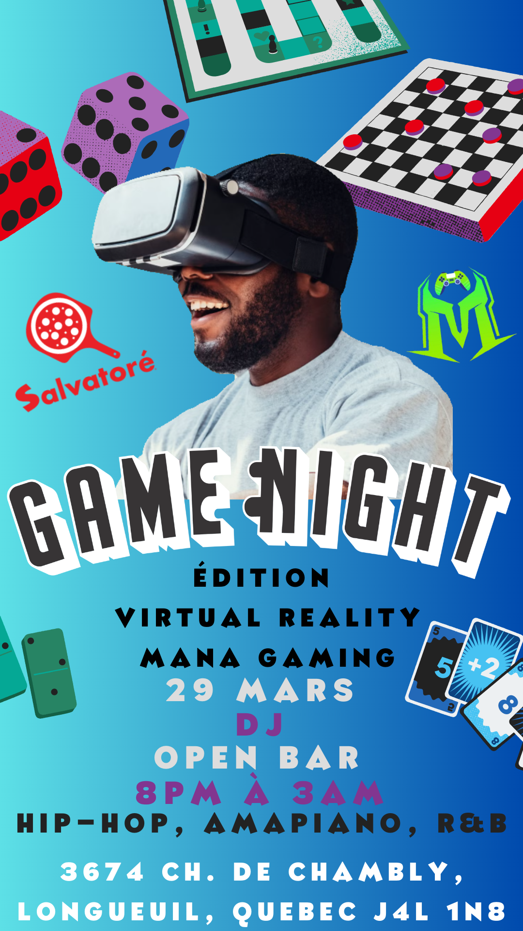 GameNight with OpenBar! 29 mars! 8PM-3AM