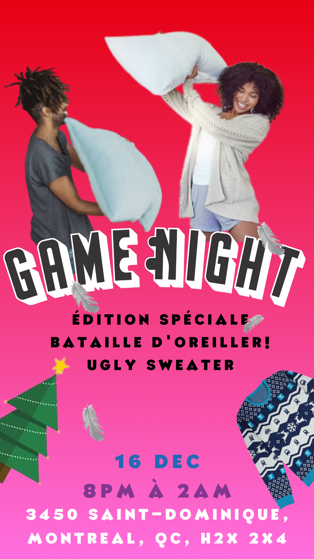 GameNight! Sponsorisé par Pizza Salvatoré et Munchiz! 16 DECEMBRE! 8PM-2AM