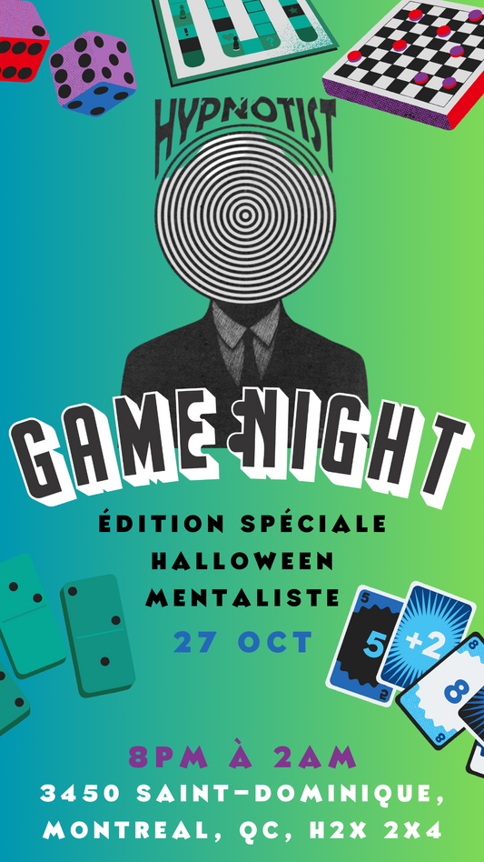 GameNight! Sponsorisé par Pizza Salvatoré et Munchiz! 27OCTOBRE! 8PM-2AM